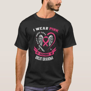 Roze herdenkingsverlies van de Grote Meren Borstka T-shirt