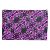 Roze herfst Aster Flowers Abstract Art Patroon Kussensloop (Achterkant)