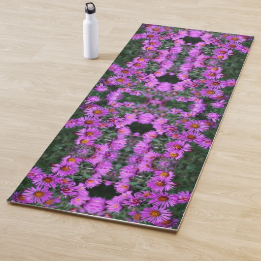 Roze Herfst Aster Flowers Abstract Yogamat (In situ)