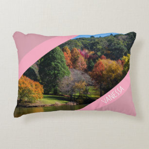 Roze Herfst Bomen Botanische Tuinen Australië Accent Kussen