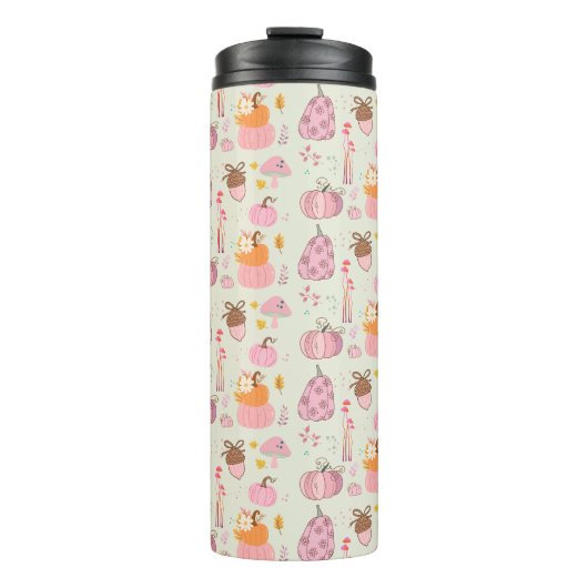 Roze Herfst Thermosbeker (Voorkant)