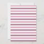 Roze herfstpompoen 1e verjaardagsfeest uitnodiging (Achterkant)