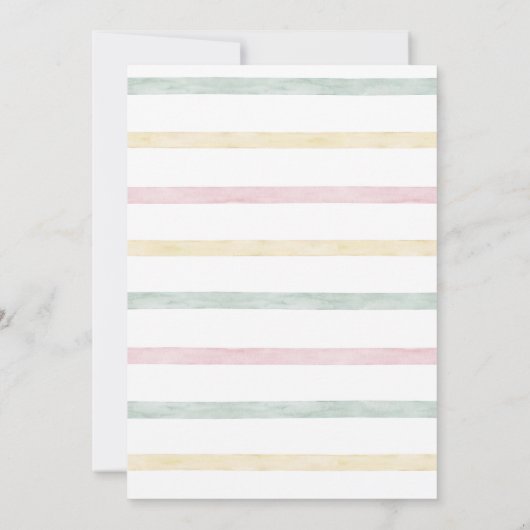 Roze Het is een Meisje Speelgoed Rustiek Baby sho Kaart (Achterkant)