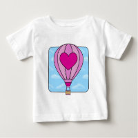 Roze hete luchtballon T-Shirt