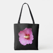 Roze Hibiscus All Over Print Bag Draagtas (Achterkant)