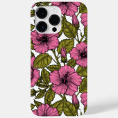Roze hibiscus bloemen Case-Mate iPhone case (Achterkant)