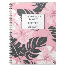 Roze hibiscus bloemen gepersonaliseerd recept