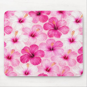 Roze Hibiscus Bloemen Muismat