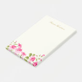 Roze Hibiscus bloemen Post-it® Notes (Schuin)