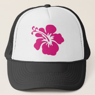 Roze Hibiscus Design Trucker Pet