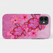 Roze hibiscus en Honu Turtles Case-Mate iPhone Case (Achterkant (horizontaal))