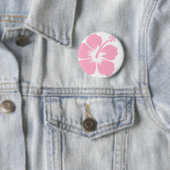 Roze hibiscus F Ronde Button 5,7 Cm (In situ)