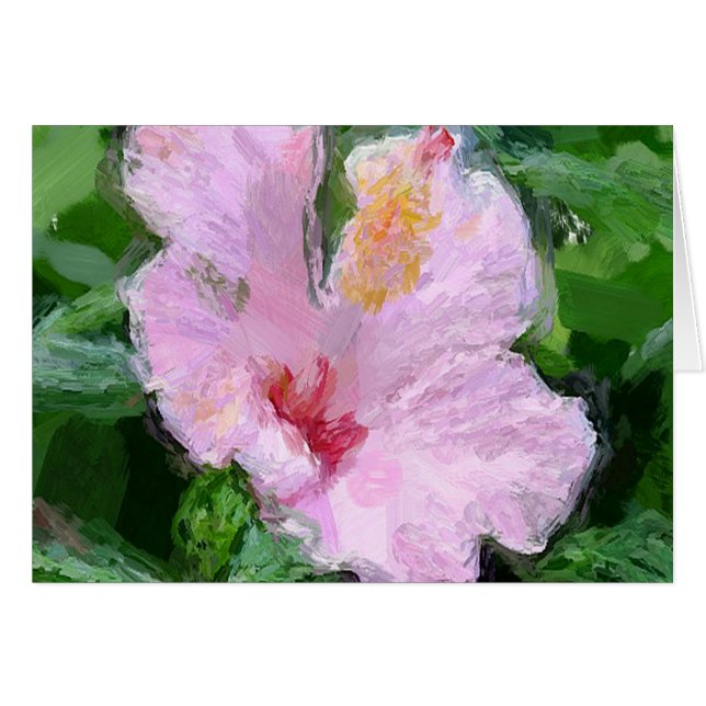 Roze Hibiscus Flower (Voorkant Horizontaal)