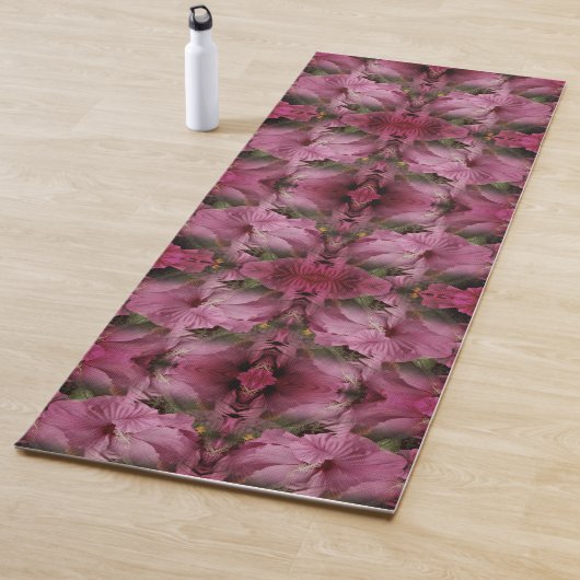 Roze Hibiscus Flower Abstract look Yogamat (In situ)