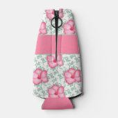 roze Hibiscus Flowers Flesjeskoeler (Achterkant)