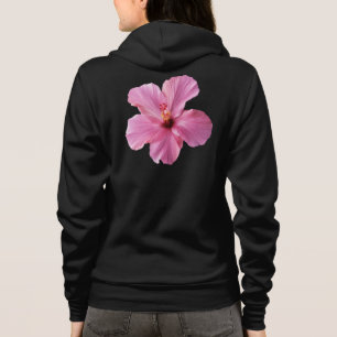 Roze Hibiscus Hawaii Bloem Gepersonaliseerd Sjablo Hoodie