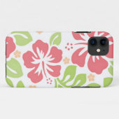 roze hibiscus Hawaiian floreel patroon Case-Mate iPhone Case (Achterkant (horizontaal))