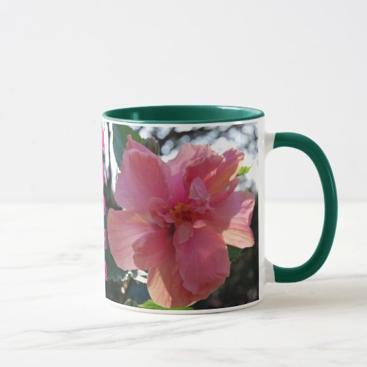 Roze Hibiscus in Hawaii Mok (Rechts)