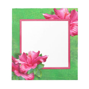 Roze Hibiscus Lei Notitieblok