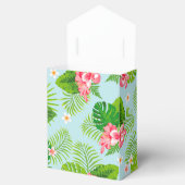 Roze Hibiscus Palm Gift Box Bedankdoosjes (Geopend)