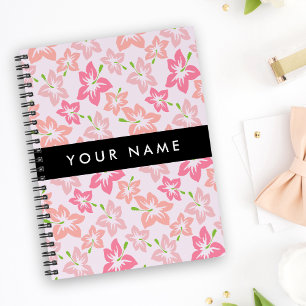 Roze Hibiscus, Roze Bloemen, Je Naam Planner