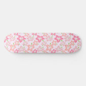 Roze hibiscus, roze bloemen, patroon van bloemen skateboard (Horizontaal)