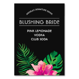 Roze Hibiscus Signature Drink Kaart