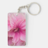 Roze Hibiscus Sleutelhanger (achterkant)