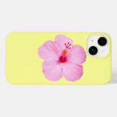 Roze Hibiscus Tropische Bloem Case-Mate iPhone Case (Achterkant (horizontaal))