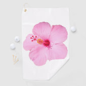 Roze Hibiscus Tropische Bloem Golfhanddoek (Insitu)