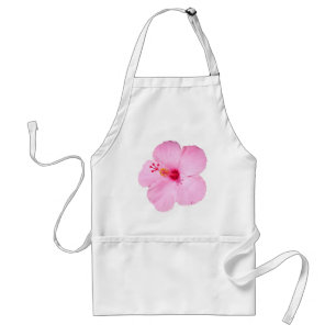Roze Hibiscus Tropische Bloem Standaard Schort