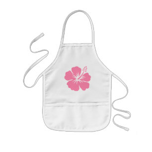 Roze Hibiscus Y Apron Kinder Schort