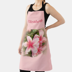 roze hibiscusbloem in water schort