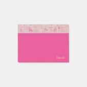 Roze hiërogliefen Luxe Post-it® Notes (Voorkant)
