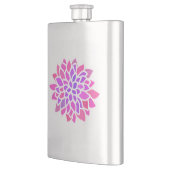 Roze Hippie Flower Retro Modern Flacon (Links)