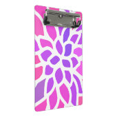 Roze Hippie Flower Retro Modern Mini Klembord (Schuin)