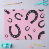 Roze Hoefijzer Design Tissuepapier (Craft)