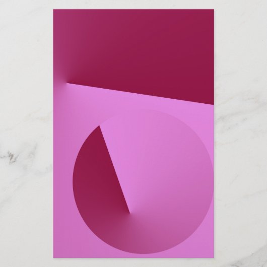 Roze hoek briefpapier (Voorkant)