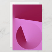 Roze hoek briefpapier (Voorkant / Achterkant)