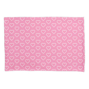 Roze Hoesje met hartslag Kussensloop