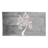 Roze Hoesje van het hart Gepersonaliseerd Pillow Kussensloop (Achterkant-Rechts)