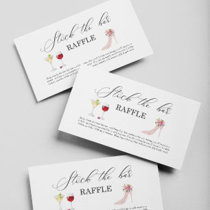 Roze Hoge Hakken Voorraad de bar Vrijgezellenfeest Informatiekaartje