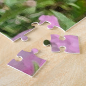 Roze hollyhock legpuzzel (Zijkant)