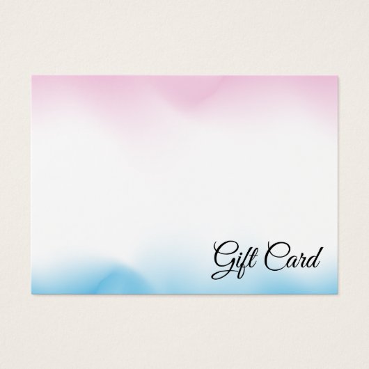 Roze Holografische Iridescent Certificaat Gift Kaa Visitekaartje (Voorkant)