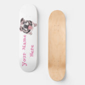 Roze hond Skateboard (Voorkant)