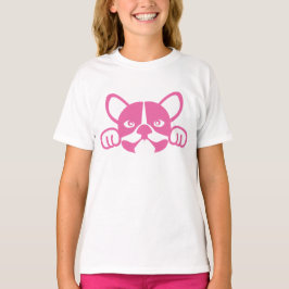 Roze hond voor souvenir t-shirt