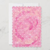 Roze honingbeer verjaardag kaart (Achterkant)