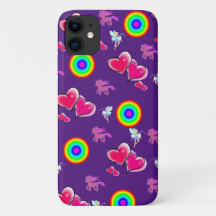 Roze hoofdletters iPhone 11 hoesje
