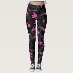 Roze hooglichten Camo Leggings