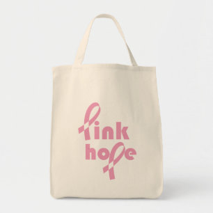 Roze Hope Ribbon Tote Bag